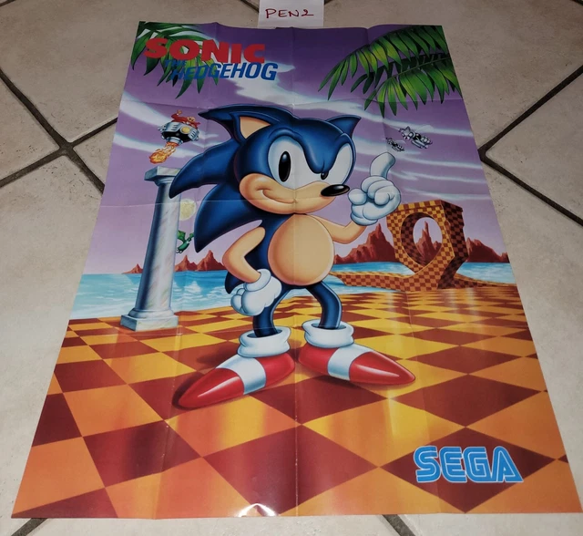 FLYER/POSTER - SONIC The Hedgehog - Sega Mega Drive - Bon État EUR 24 ...