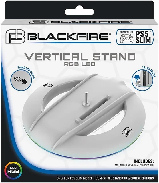 SUPPORT VERTICAL RGB LED BlackFire PS5 Fine (200759) EUR 22,58 ...