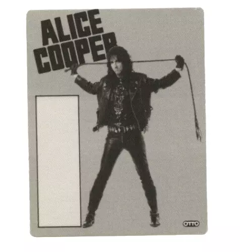 Alice Cooper Authentic Concert Tour Cloth Backstage All Access Pass Concert 1991