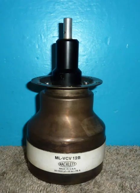 Machlett ML-VCV-12B Vacuum Variable Ceramic Capacitor 20-1500pf 10kV Free Ship