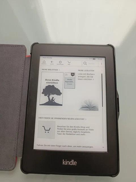 Amazon Kindle Paperwhite 6. Generation 2GB Touchscreen eBook Reader + Case