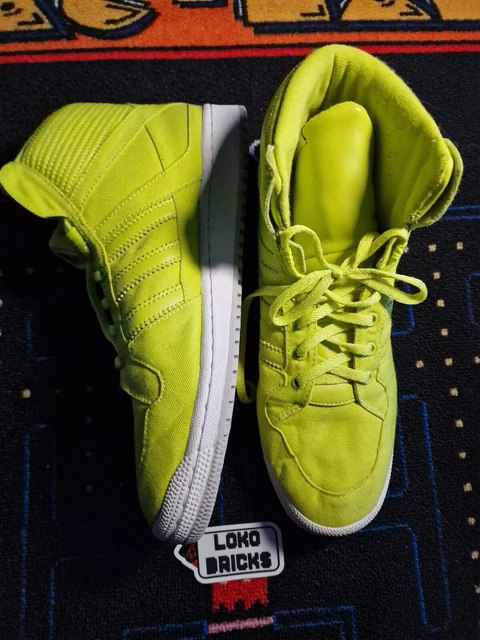 Lime green adidas high tops top