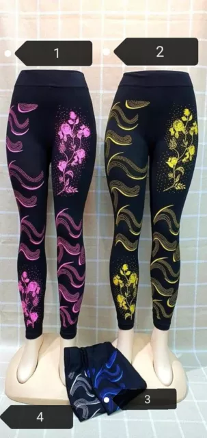 Donna Lunghezza Intera Elastam, Spandex Leggings Gratuito Taglia Unica per Tutti