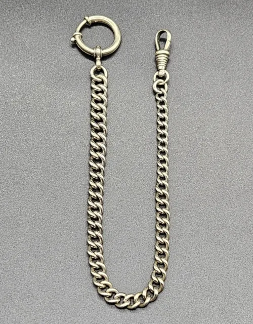 Antique Victorian Single Albert Pocket Watch Chain UK/circa 1920