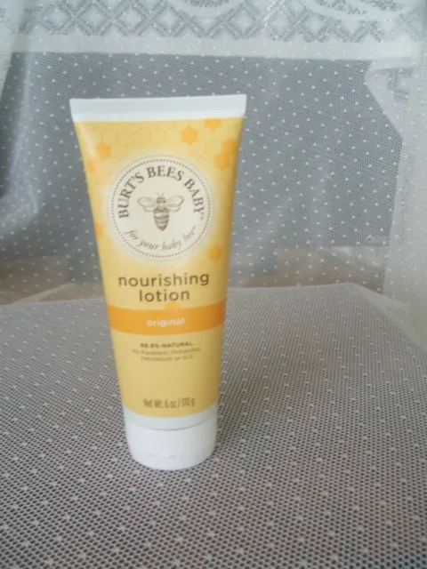 BURT'S BEES BABY Nourishing Lotion Original New & Sealed ~ 6 Ounce Tube