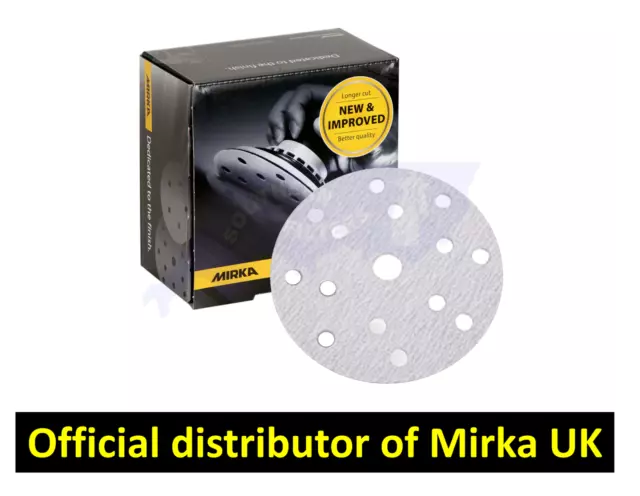 Mirka Basecut HookNLoop 150mm Sanding Discs 6" Abrasive - 5/10/25/50/100