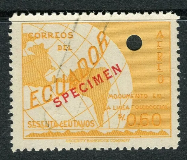 ECUADOR; 1953 early Pan US Highway AIR issue Mint SPECIMEN value