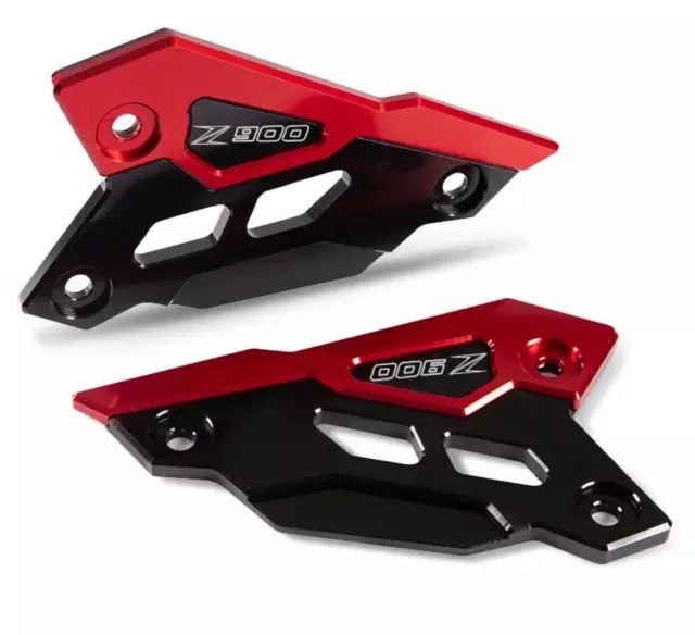 Kawasaki z900 2017-2024 Heck pedals chutz Fersen Schwarz Rot