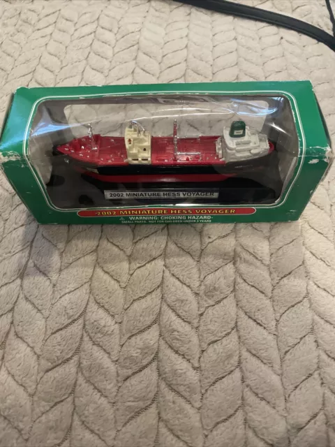 2002 Hess Miniature Mini Voyager New in Box Hess Truck Boat Ship