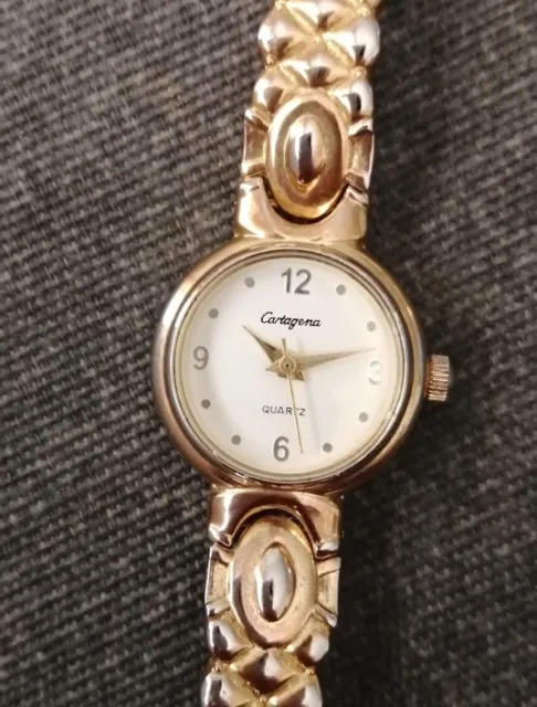 Montre Femme CARTAGENA Classique  Quartz Watch Plaqué OR Testée 2