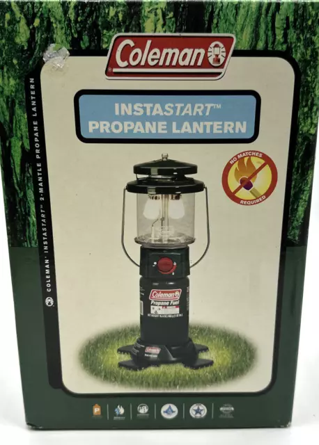 COLEMAN 5155A/5158 PORTABLE Propane Lantern W Black/Yellow Hard