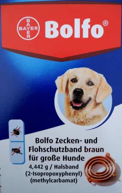Flohhalsband Bolfo für große Hunde, Flohhalsband Hund, Zeckenhalsband Hund Bolfo