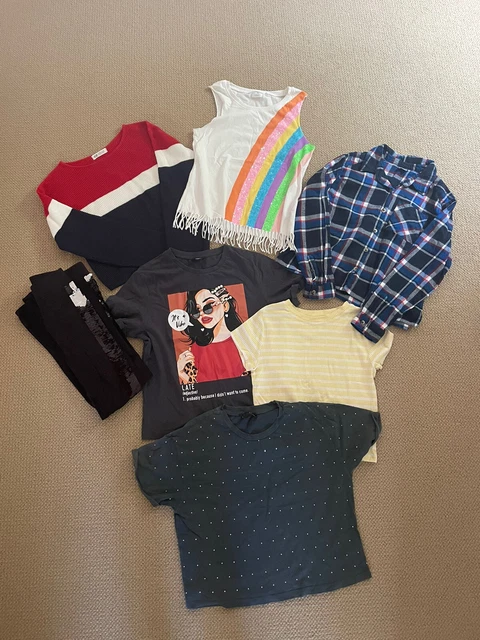 girl bundle top jumper shirt leggings next h&m kylie age 10-11-12 years