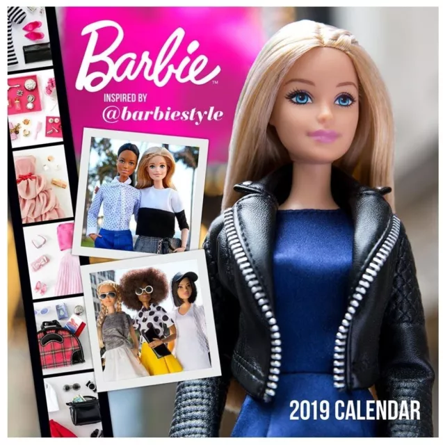 BARBIE GRAPHIQUE CALENDAR 2019 INSPIRED BY BARBIESTYLE 12month NEW