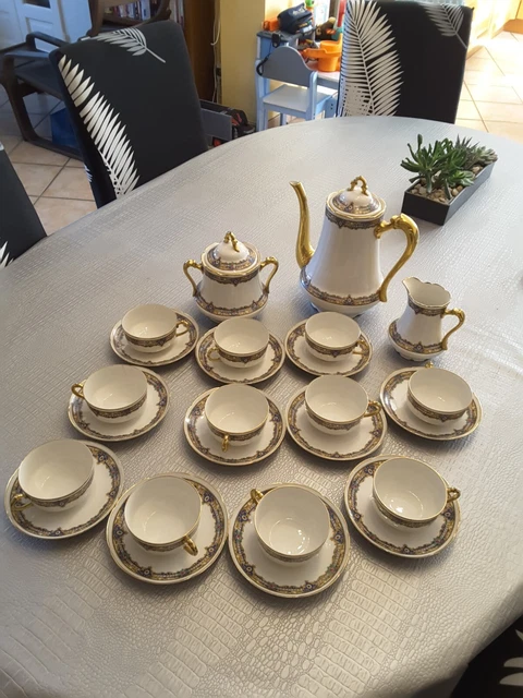 Service Porcelaine Limoges Dore A L Or Fin