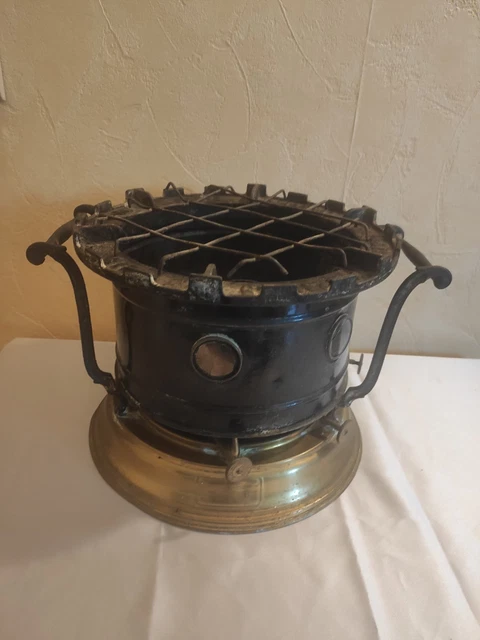 Chauffe plat vintage pétrole type sellus en laiton