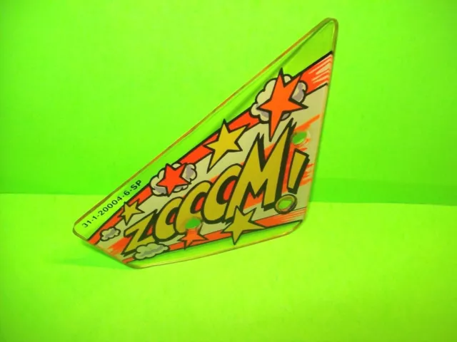 PARTY ZONE Original 1991 Arcade Pinball Machine Screened Plastic Shield #3