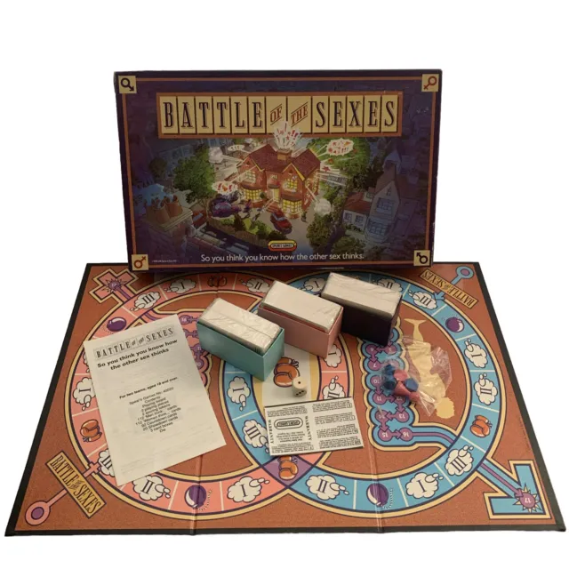 1990 Battle Of The Sexes Board Game Spears Games Sealed Cards & Pieces