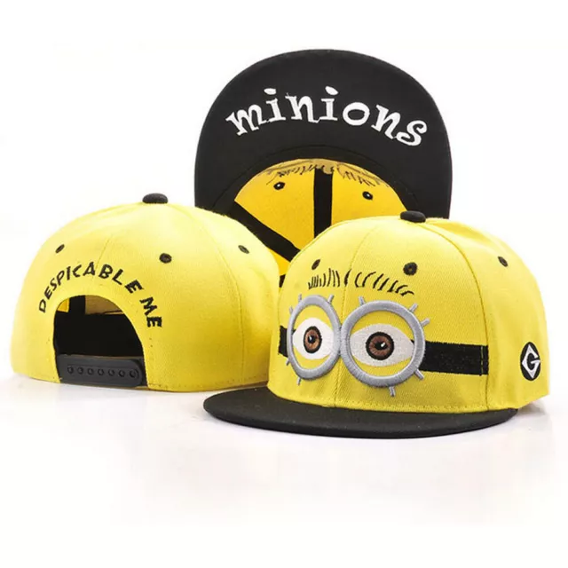 Children Mens Cartoon Hats Boys Baseball Cap Snapback Embroidery Big Eyes Hat