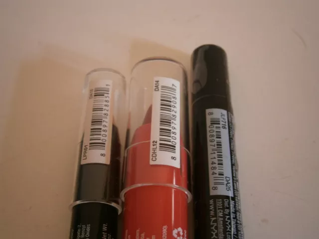 Neuf Lot De Nyx  Base De Maquillage  / Crayon Jumbo Levres /Rouge A Levres 2