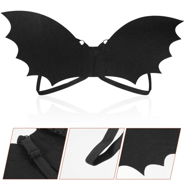 Alodidae - Ailes de dragon - Costume d'Halloween - Accessoires de cosplay - Noir | Aile de chauve-souris diable pour adultes, femmes, hommes, 3D, doux, léger