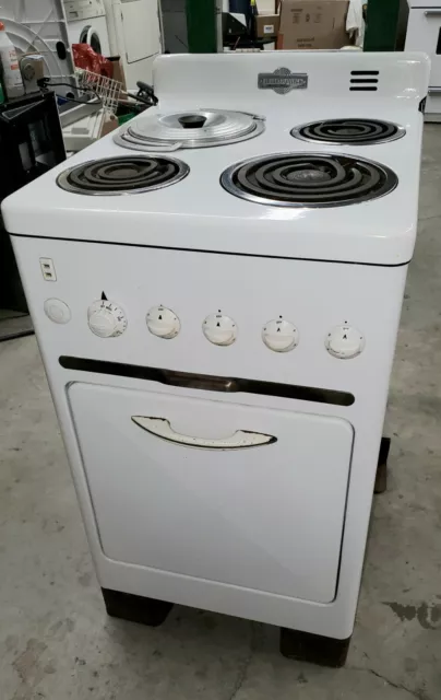 Vintage Elmira Electric Stove and Oven, Model 6000, Working Condition,  Ivory