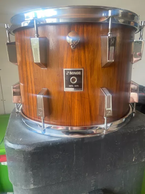 Sonor Rosewood Phonic 14x10" Tom Centennial badge 1875-1975 Sonor Rosewood Phonic 14x10" Tom Centennial badge 1875-1975