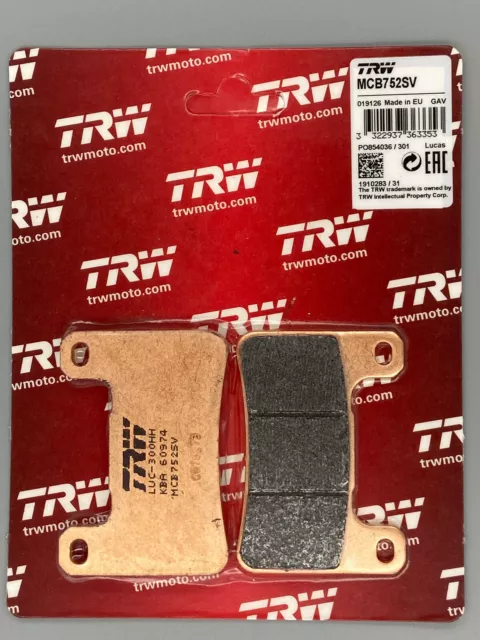 TRW Lucas Sinter Street Bremsbelag Bremsbeläge vorne MCB752SV Kawasaki Suzuki