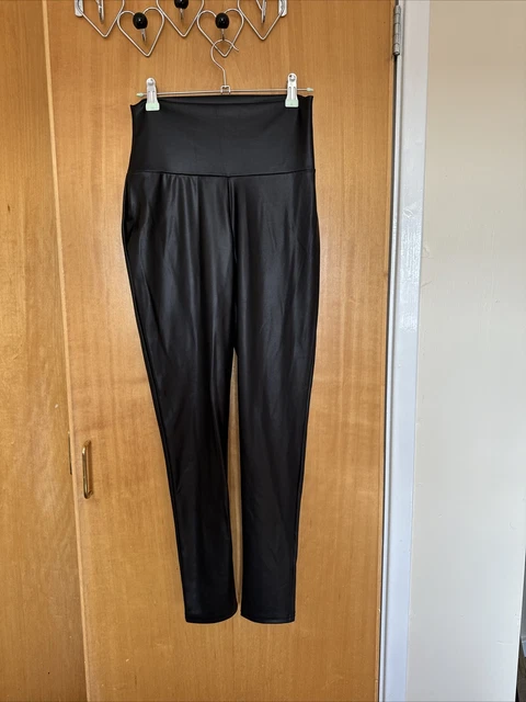 MINT VELVET BLACK Faux Leather Leggings Size Medium Stretchy High Waist Ex Con 26.00 PicClick UK