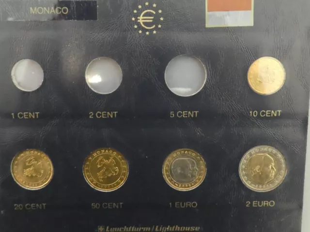 Monaco, KMS 2002 , 10 Cent - 2 Euro