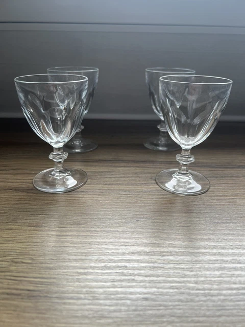 4 verres à vin blanc porto cristal d'Arques modèle Rambouillet