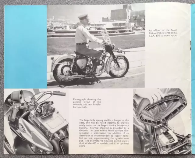 BSA Special Duty Motorcycle RANGE Sales Brochure APR 1961 #MC1291-4 3