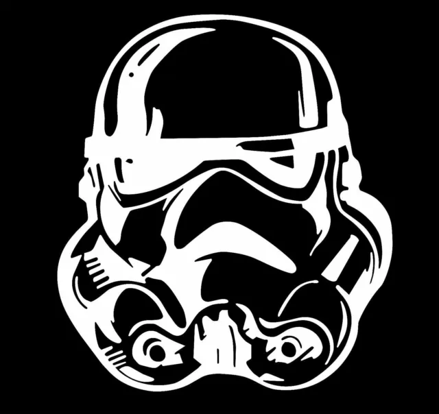 Star Wars Storm Trooper Helmet Vinyl Decal Sticker Car Truck Window