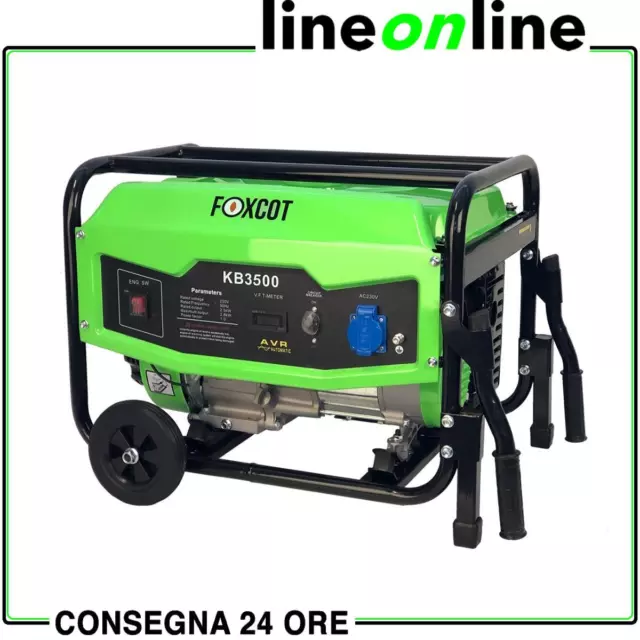 Generatore di corrente 3,0 Kw Foxcot KB3500 per casa con scheda AVR integrata