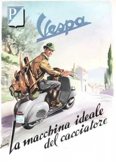 Poster Italien - size A3 cm. 31x42 Italy  - VESPA PIAGGIO SCOOTER VESPA