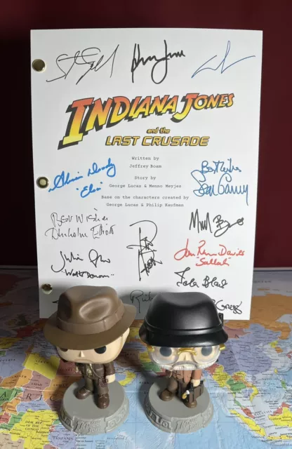 Indiana Jones and The Last Crusade Script- Signed- Autograph Reprints- 123 Pages