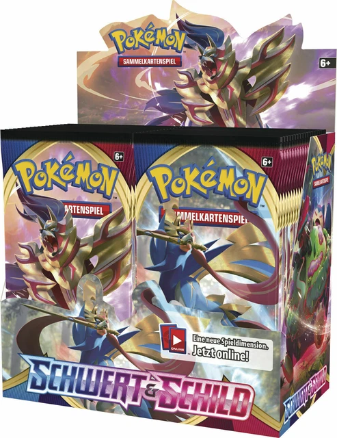 Pokemon Schwert & Schild DISPLAY Box DEUTSCH (36 Booster) NEU & OVP Karten