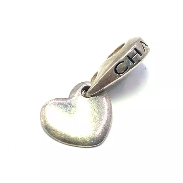 Genuine Silver 925 Chamilia Heart Dangle Charm  PH1436
