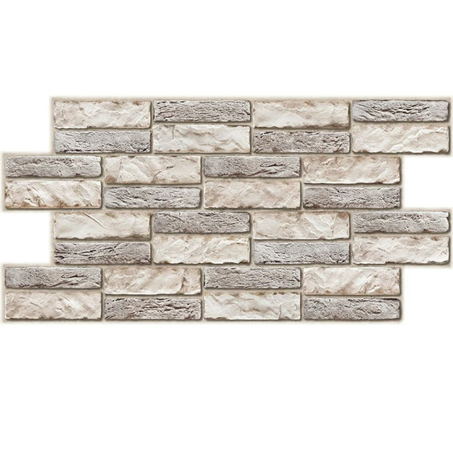 3D STONE BRICK Textured PVC Interior Wall Panels Kitchen Cladding £39.