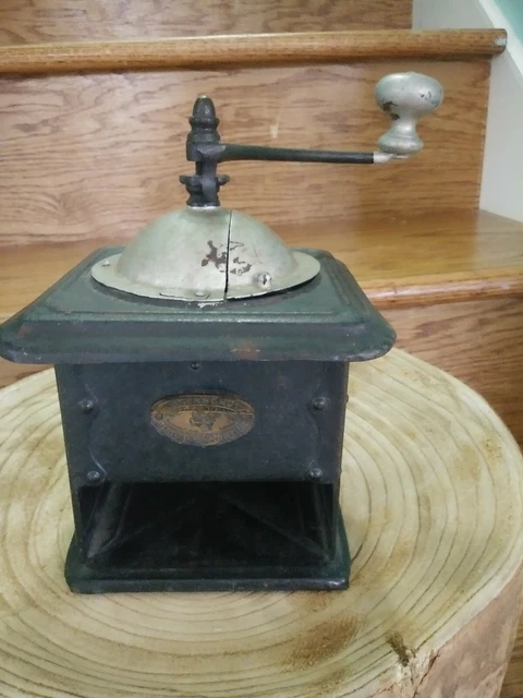 1800s Antique French-German MUTZIG-ZASSENHAUS #1 Sheet Metal Coffee Mill/Grinder