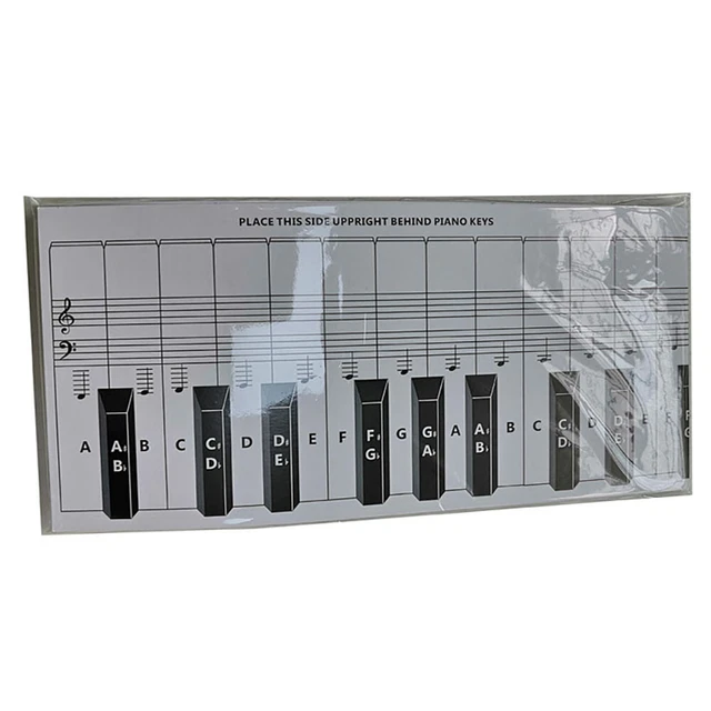 NEW Practice Keyboard & Note Chart For Behind the Piano Keys 122* 14* 0.2cm