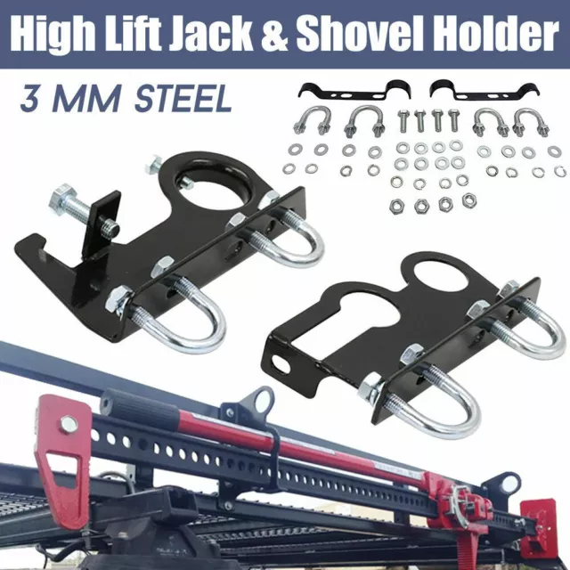 Hi Lift High Farm Jack&Shovel Holder 4X4 Offroad 4WD Roof Rack Mount high lift