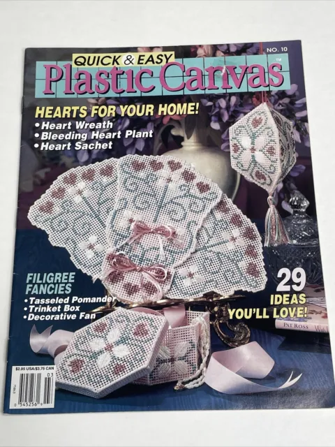Revista de lona de plástico rápido y fácil n.o 10 corazones 29 patrones de ideas