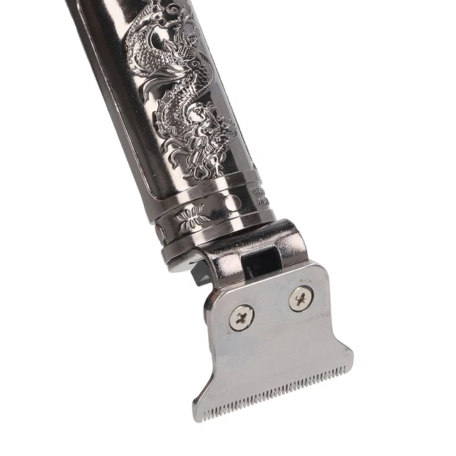 (Dragon Head LCD Silver) Hair Trimmer Rechargeable Hair Trimmer All 2