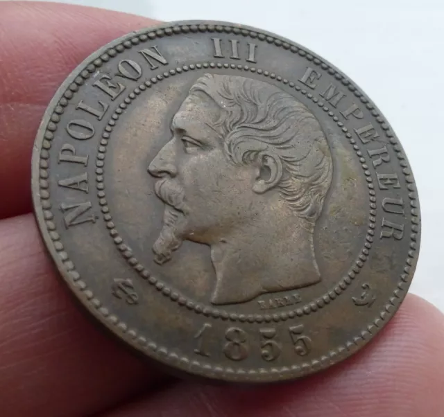 TTB SUP Napoléon 10 Centimes 1855 W Ancre Lille ( 1 2 5 20 50 A B BB D K MA)