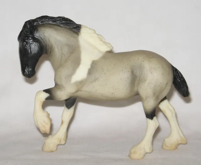 paddock pal Little Bit breyer horse gray sabino paint clydesdale