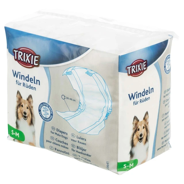 Rüdenwindeln - Mehrpack -  hygienische Einweg Windeln für Jungs - Hundewindeln