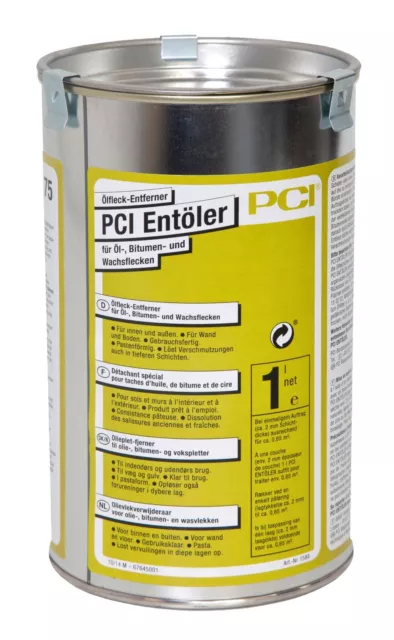 PCI Removedor de Aceite 1L Limpiador Especial para Bitumen- Y Manchas Cera