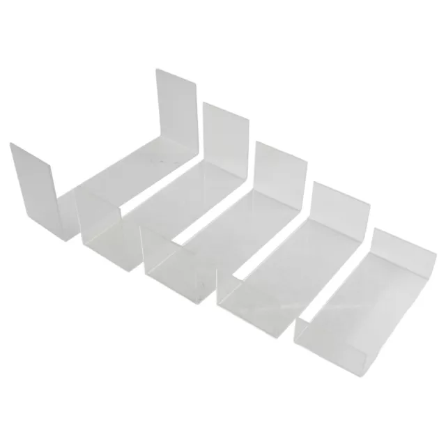 Pack de 5 supports en socle acrylique transparent améliorant l'esthétique de v