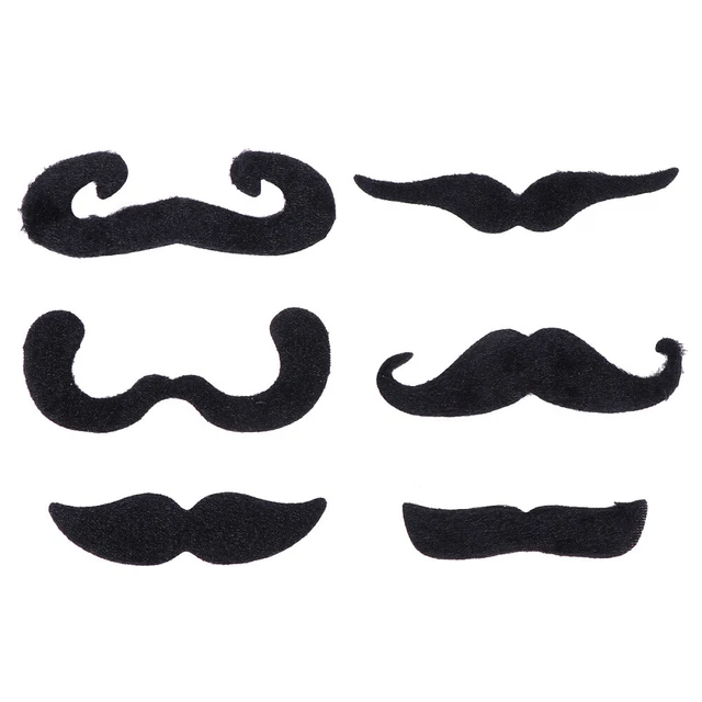 6 pz costume barba finta baffi autoadesivi ballo di compleanno